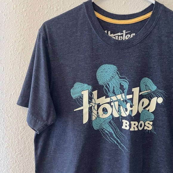 Howler Brothers T-Shirt Men's Medium Jellyfish Graphic Lightweight Navy Blue - Picture 6 of 12